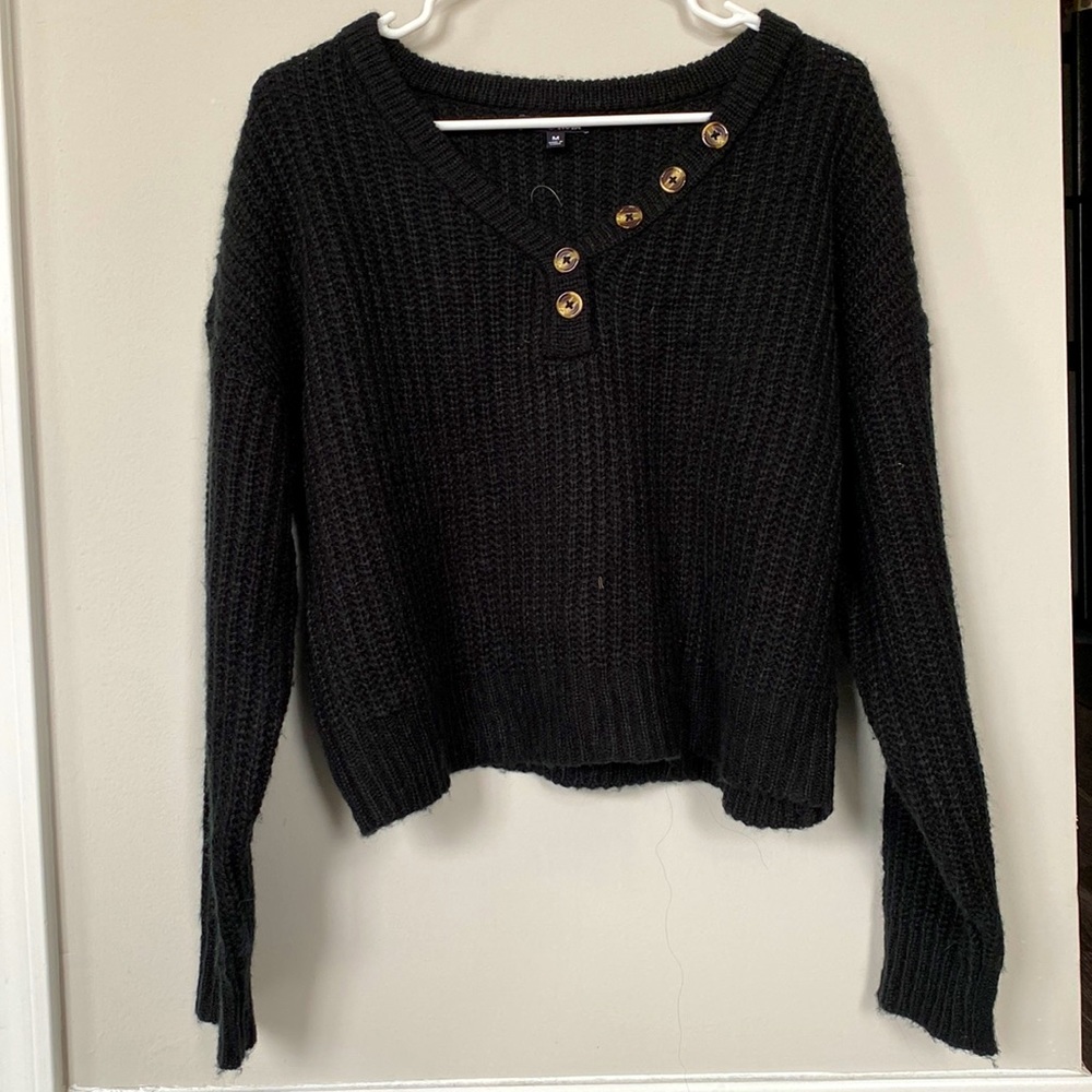Black Knitted Sweater from Fashion Nova